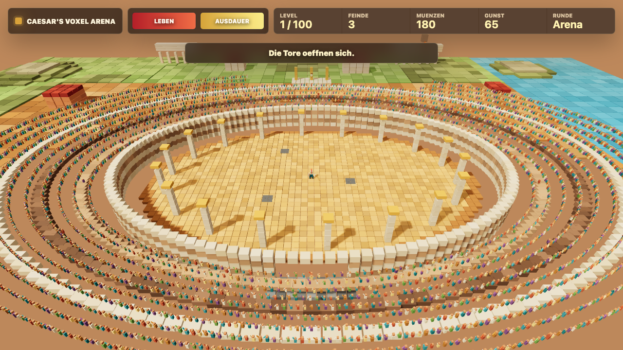 Caesar's Voxel Arena gameplay