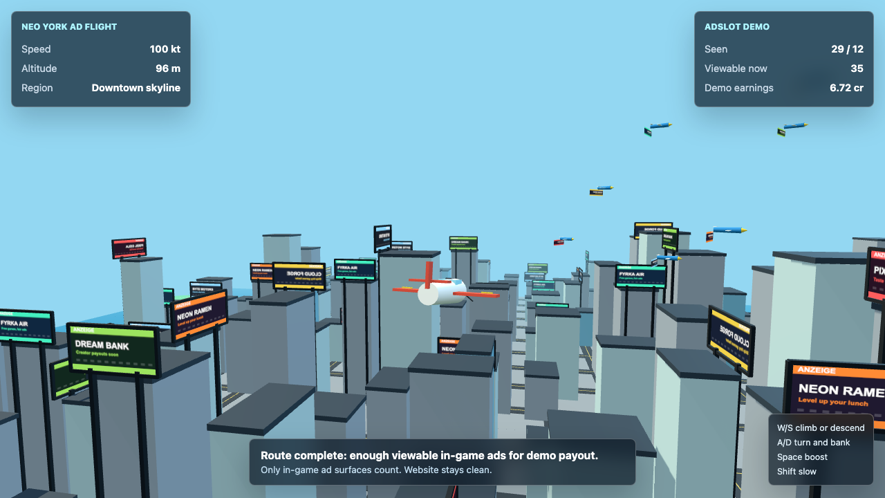 Neo York Ad Flight gameplay