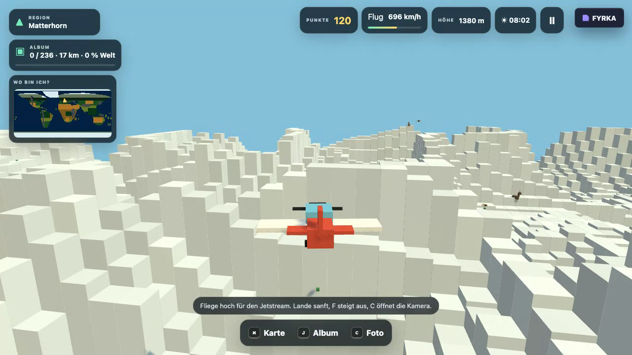 Weltflug gameplay